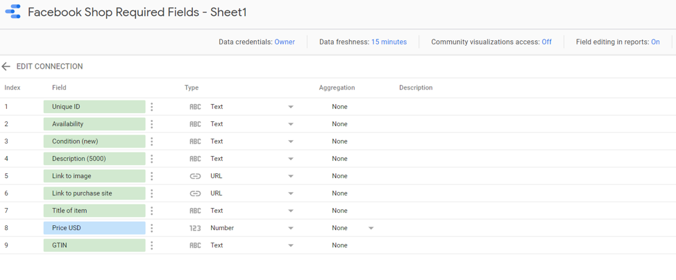 Connect Google Sheets with Google Data Studio